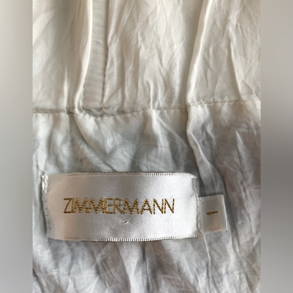 Good Condition, Vintage Zimmerman, Silk Strapless Dress, Size 1 - Picture 11 of 13